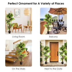 Keinotekoinen punainen viiniköynnös bonsai sisä- ja ulkokäyttöön