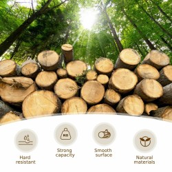 Monikäyttöinen ruskea taitettava puupöytä tilansäästöön