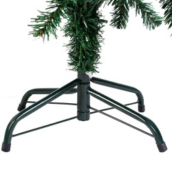 Keinotekoinen vihreä joulukuusi metallijalustalla 210 cm