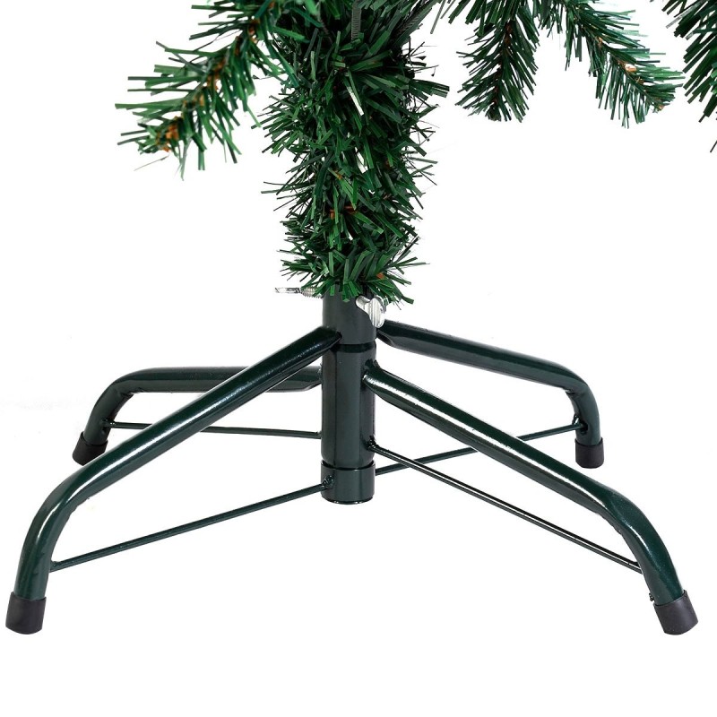 Keinotekoinen vihreä joulukuusi metallijalustalla 210 cm