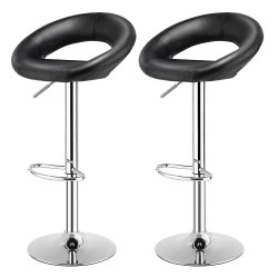 Kääntyvät mustat baarijakkarat korkeussäädettävät ja mukavat