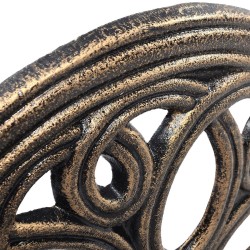 Pronssinen valurautainen aurinkovarjoteline, vakaa ja tyylikäs design