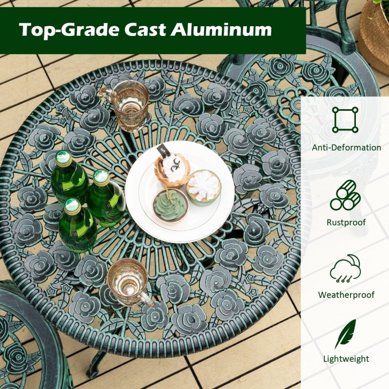 Antiikkinen patina bistrosarja puutarhaan, 3-osainen setti