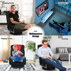 Kääntyvä ja taitettava lattiasohva, punainen, ergonominen design Kääntyvä ja taitettava lattiasohva, punainen, ergonominen design