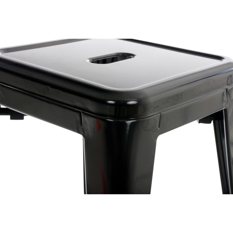 Pinottava metallinen jakkara teollisella tyylillä ja korkealla vakaudella