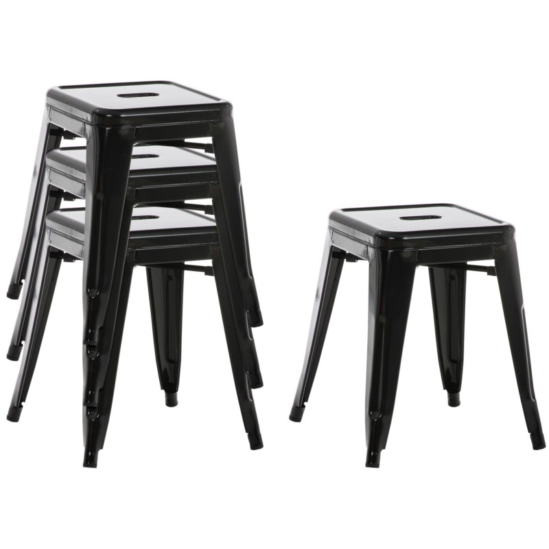 Pinottava metallinen jakkara teollisella tyylillä ja korkealla vakaudella