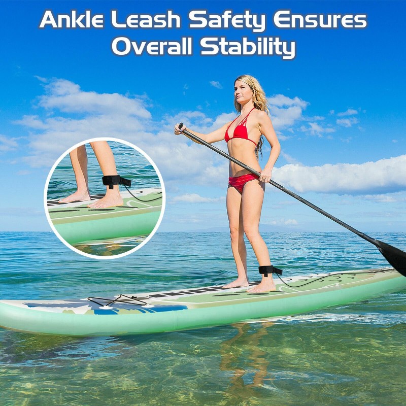 Vihreä ilmatäytteinen SUP-lauta 10.5FT käsipumpulla