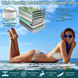 Vihreä ilmatäytteinen SUP-lauta 10.5FT käsipumpulla