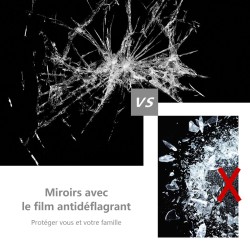 2 in 1 kokovartalopeili valkoisella puukehyksellä 37 x 155 cm