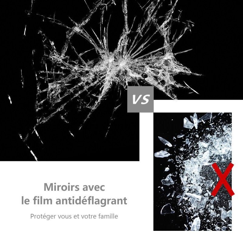 2 in 1 kokovartalopeili valkoisella puukehyksellä 37 x 155 cm