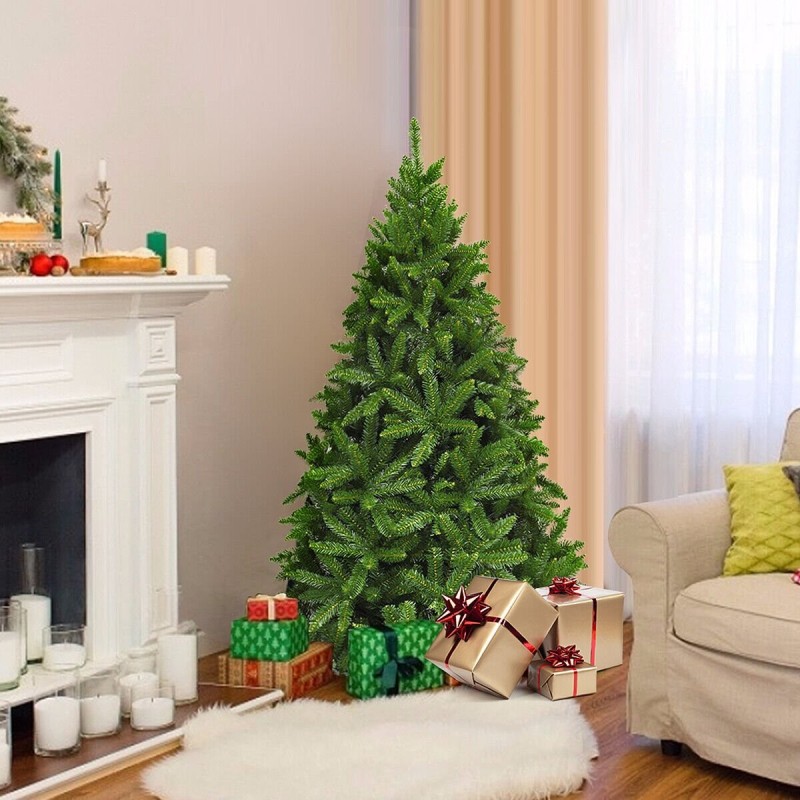 Keinotekoinen vihreä joulukuusi 5 jalkaa, 600 oksankärkeä