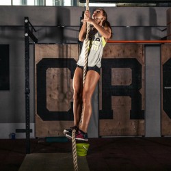 Keltainen juuttiköysi harjoitteluun, lämpötiivistetyt päädyt, 3-9 m