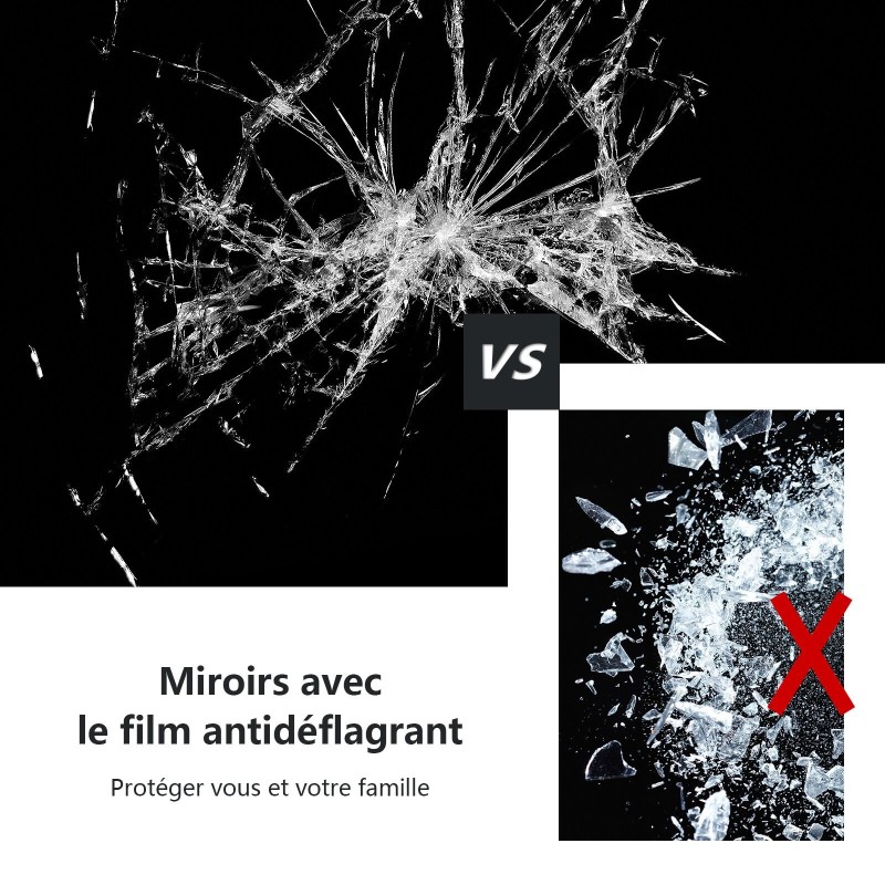 Kaksikäyttöinen kokovartalopeili mustalla MDF-kehyksellä