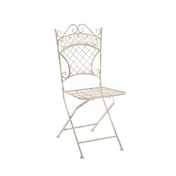 Nostalginen Adelar-puutarhatuoli raudasta antiikkipatinalla terassille ja puutarhaan