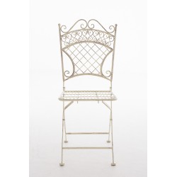 Nostalginen Adelar-puutarhatuoli raudasta antiikkipatinalla terassille ja puutarhaan