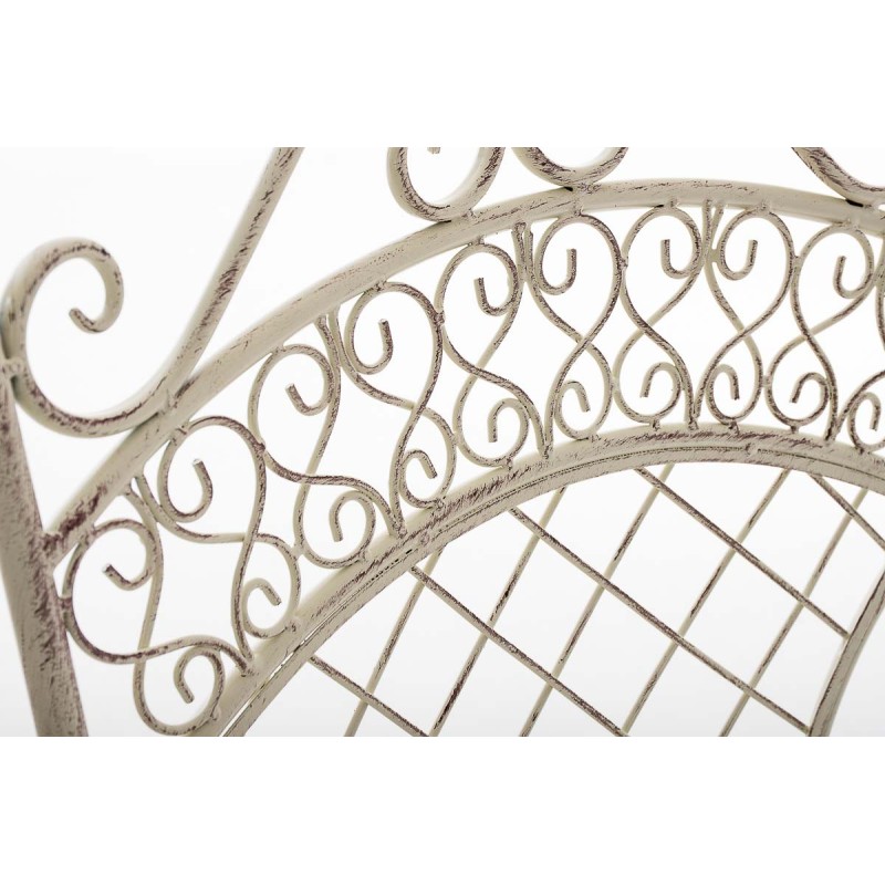 Nostalginen Adelar-puutarhatuoli raudasta antiikkipatinalla terassille ja puutarhaan