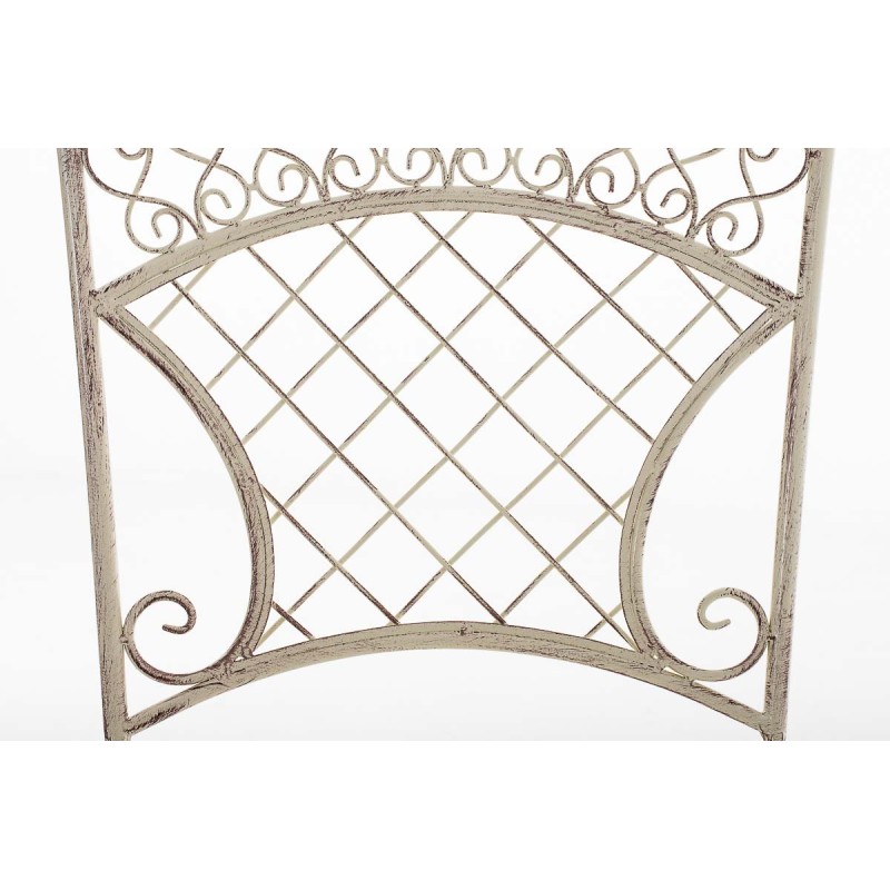 Nostalginen Adelar-puutarhatuoli raudasta antiikkipatinalla terassille ja puutarhaan