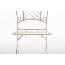 Nostalginen Adelar-puutarhatuoli raudasta antiikkipatinalla terassille ja puutarhaan