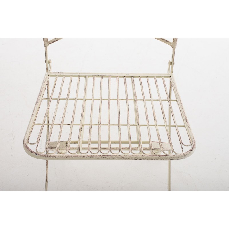 Nostalginen Adelar-puutarhatuoli raudasta antiikkipatinalla terassille ja puutarhaan