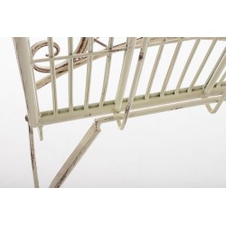 Nostalginen Adelar-puutarhatuoli raudasta antiikkipatinalla terassille ja puutarhaan