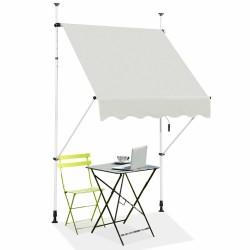 Teleskooppimarkiisi UVsuoja vedenpitävä 150x120 cm beige