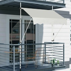 Teleskooppimarkiisi UV-suoja vedenpitävä 150x120 cm beige