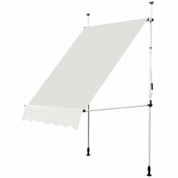 Teleskooppimarkiisi UV-suoja vedenpitävä 150x120 cm beige