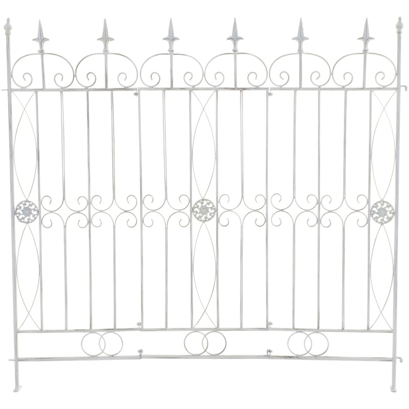 Viehättävä rautainen puutarha-aita köynnöksille 124 cm leveä