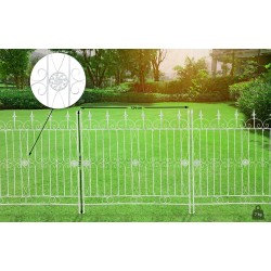 Viehättävä rautainen puutarha-aita köynnöksille 124 cm leveä