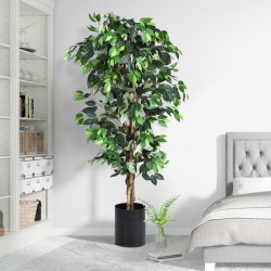 Keinotekoinen ficus-puu 180 cm, luonnollinen vihreä sisustukseen