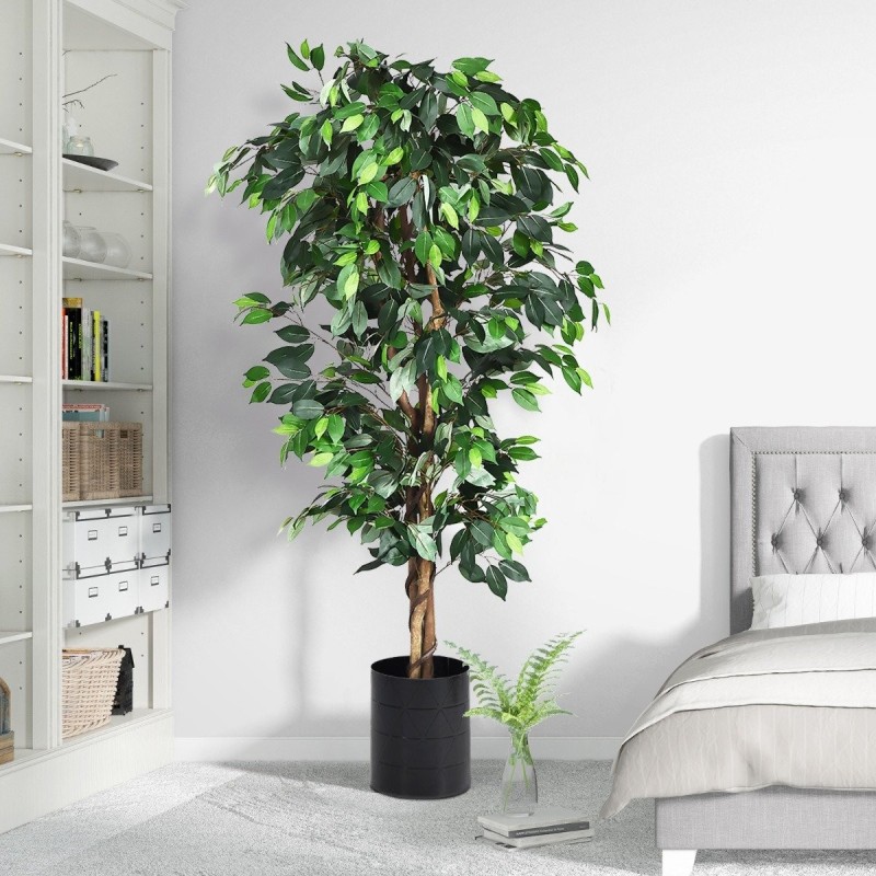 Keinotekoinen ficus-puu 180 cm, luonnollinen vihreä sisustukseen