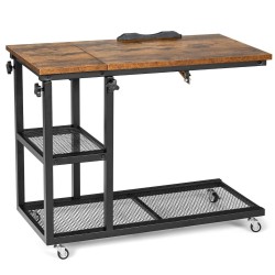 Säädettävä ruskea  kannettavan tietokoneen pöytä sängylle ja sohvalle