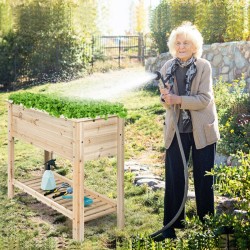 Puinen korkeapee säilytyshyllyllä, luonnollinen mänty, 92x41x81 cm