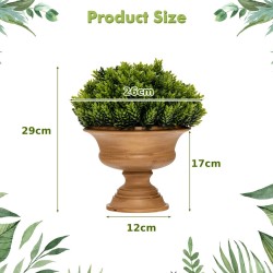 Neljä kappaletta mini tekokuusisetti ruukuilla - vihreä