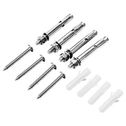 Tilaa säästävä laajennettava pyyheteline 8 tangolla hopea