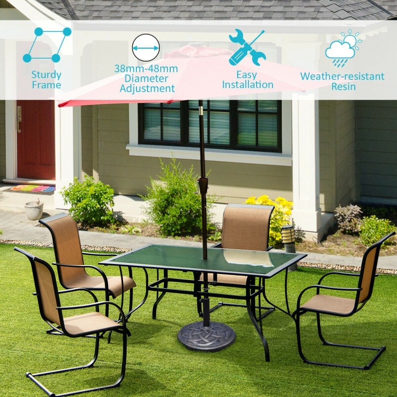 Säädettävä pronssinen varjonjalusta terassille ja parvekkeelle