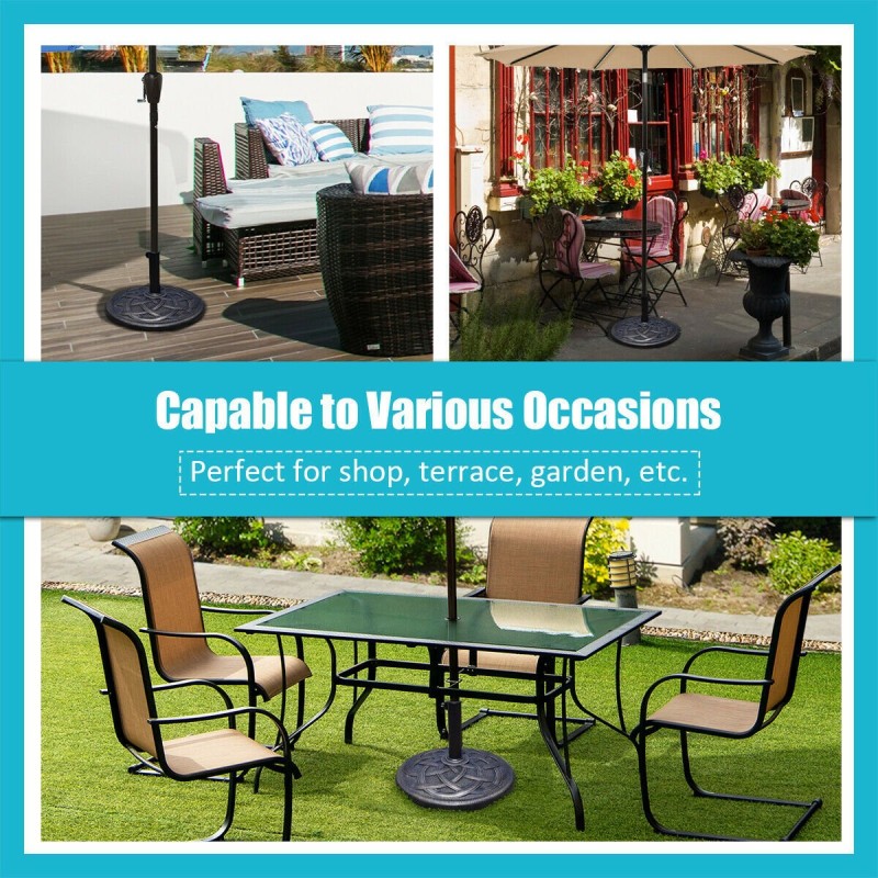 Säädettävä pronssinen varjonjalusta terassille ja parvekkeelle