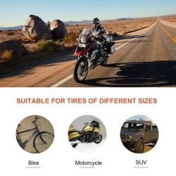 Moottoripyörän pyörän tasapainotin säädettävillä keskitinkartioilla musta