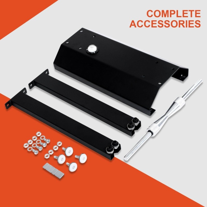 Moottoripyörän pyörän tasapainotin säädettävillä keskitinkartioilla musta