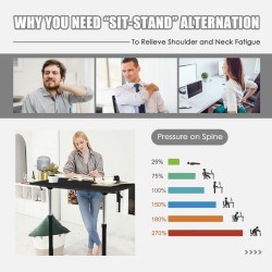 Korkeussäädettävä musta kannettavan tietokoneen pöytä pyörillä ja leveällä pöytälevyllä