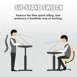 Korkeussäädettävä musta kannettavan tietokoneen pöytä pyörillä ja leveällä pöytälevyllä