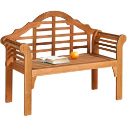 Taitettava eukalyptuspuupenkki ulkokäyttöön luonnonväri 123x54x96 cm