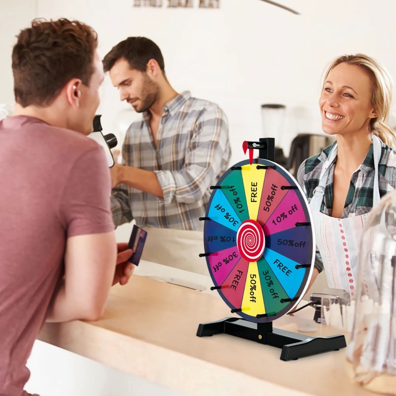 Värikäs onnenpyörä juhliin ja tapahtumiin 38/30 cm