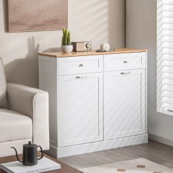 Kippimallinen valkoinen roskakaappi keittiöön ja säilytykseen