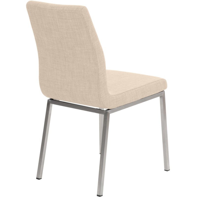 Colmar tyylikäs ruokatuoli kangasverhoilulla ja korkealla selkänojalla