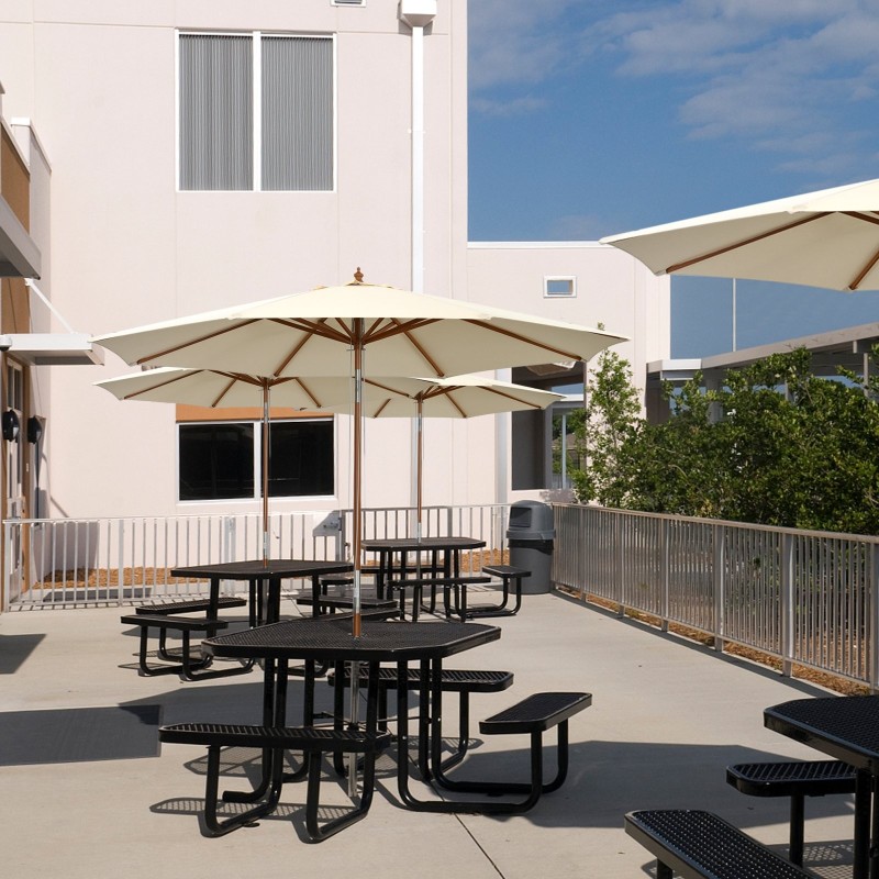 Puinen terassivarjo 300 cm, kallistettava, beige