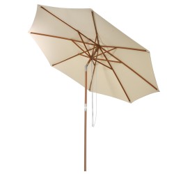 Puinen terassivarjo 300 cm, kallistettava, beige