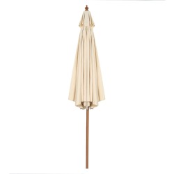 Puinen terassivarjo 300 cm, kallistettava, beige