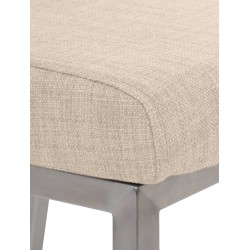 Colmar tyylikäs ruokatuoli kangasverhoilulla ja korkealla selkänojalla