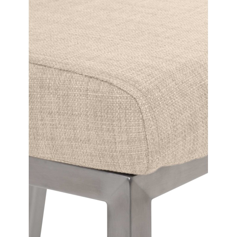 Colmar tyylikäs ruokatuoli kangasverhoilulla ja korkealla selkänojalla